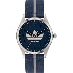 Adidas Blaue Stoffuhr