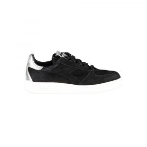 Diadora Schwarzes Leder Damen Sneaker