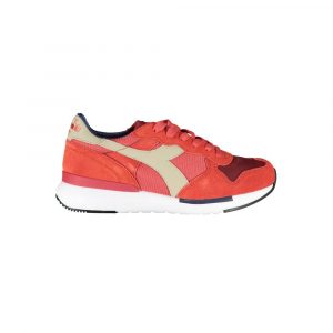 Diadora Rote Leder Damen Sneaker