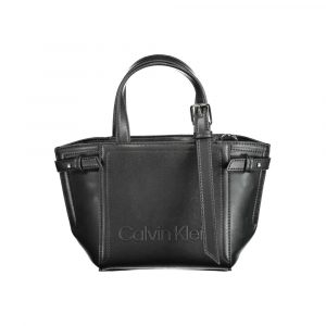 Calvin Klein Schwarze Polyester Handtasche