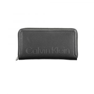 Calvin Klein Schwarzes Portemonnaie aus Polyethylen