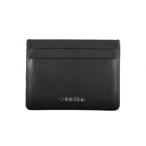 Calvin Klein Schwarzes Leder Portemonnaie