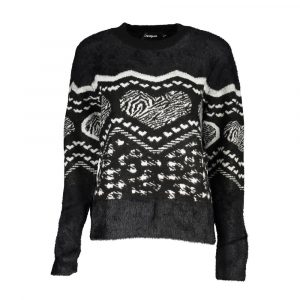 Desigual Schwarzer Polyester-Pullover