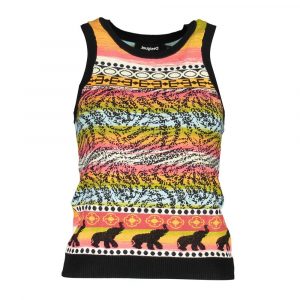 Desigual Schwarzes Baumwoll-Tank-Top