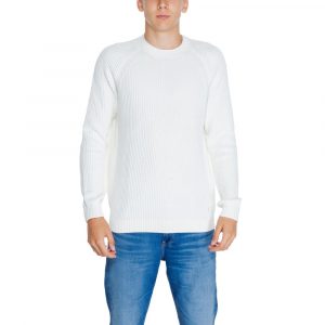Calvin Klein Jeans WeiĂer Pullover aus Bio-Baumwolle