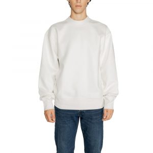 Calvin Klein Jeans WeiĂes Sweatshirt aus recycelter Baumwolle