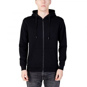 Jack Jones Schwarzer Polyester-Kapuzenpulli