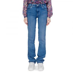Guess Hellblaue Mom-Jeans aus Bio-Baumwolle