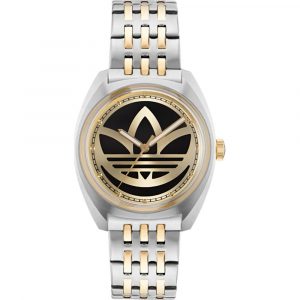 Adidas Graue Uhr aus Edelstahl