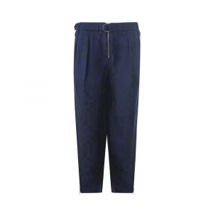 Emporio Armani Casual-Hose aus Leinen in Blau