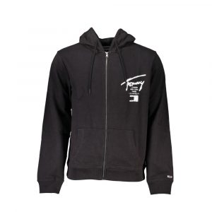 Tommy Hilfiger Schwarzer Baumwollpullover für Männer