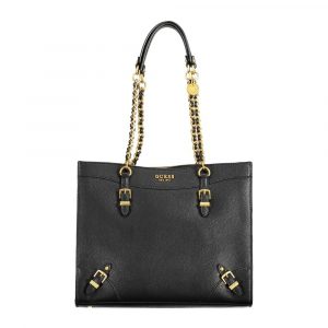 Guess Jeans Schwarz Polyethylen Frauen Handtasche