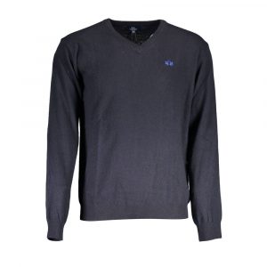 La Martina Blauer Pullover aus Wolle