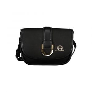 La Martina Schwarze Polyethylen-Handtasche