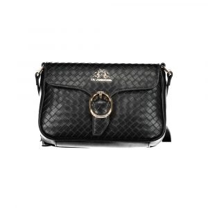 La Martina Schwarze Polyethylen-Handtasche