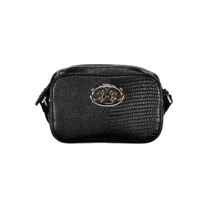 La Martina Schwarze Polyethylen-Handtasche