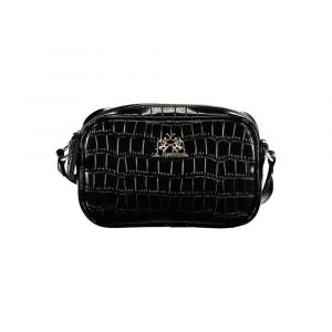 La Martina Schwarze Polyethylen-Handtasche