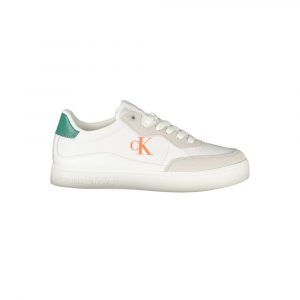 Calvin Klein WeiĂes Leder Herren Sneaker