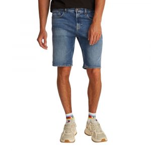 Tommy Hilfiger Jeans Blaue Bermudas aus recycelter Baumwolle