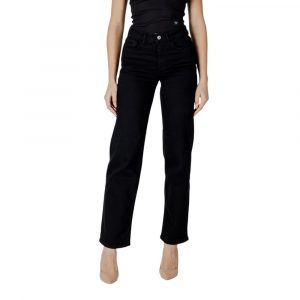 ICHI Schwarze Cotton Relaxed Fit Jeans