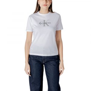 Calvin Klein Jeans T-Shirt aus weiĂer Baumwolle