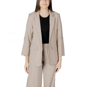 Only Beige Viskose-Blazer