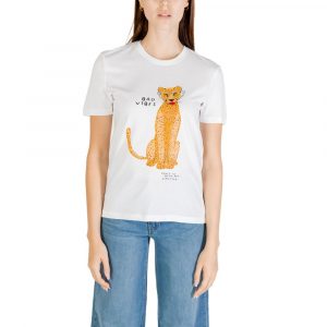 Only Weißes T-Shirt aus Bio-Baumwolle