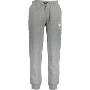 La Martina Graue Baumwollhose