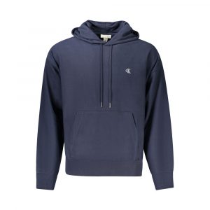 Calvin Klein Blauer Baumwollpullover fĂŒr MĂ€nner
