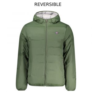 Norway 1963 Grüne Polyester-Jacke für Herren, Wendemodell