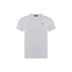 Diesel WeiĂes Baumwoll-T-Shirt