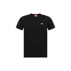 Diesel Schwarzes Baumwoll-T-Shirt