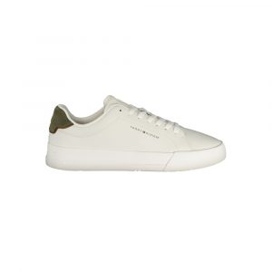 Tommy Hilfiger Weiße Herren-Leder-Sneaker