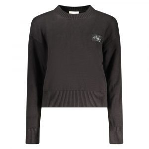 Calvin Klein Schwarzer Baumwoll-Pullover