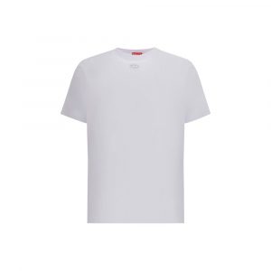 Diesel WeiĂes Baumwoll-T-Shirt