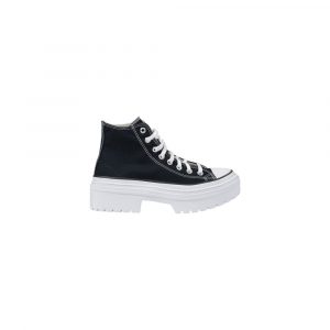 Converse Schwarze Stoff-Sneaker mit klobiger Sohle