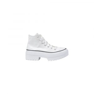 Converse WeiĂe Stoff-Sneaker mit dicker Sohle