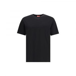 Diesel Schwarzes Baumwoll-T-Shirt