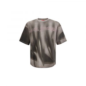 Diesel Graues Baumwoll-T-Shirt