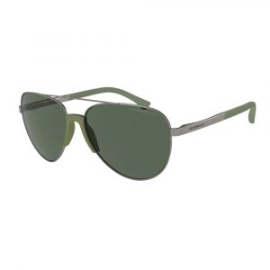 Emporio Armani Grau-Metall Sonnenbrille