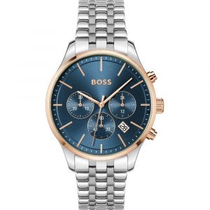 Hugo Boss Graue Edelstahl-Dress-Watch
