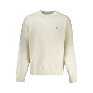 Calvin Klein Baumwollpullover in WeiĂ