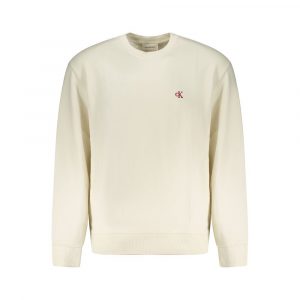 Calvin Klein Baumwoll-Sweatshirt in Weiß