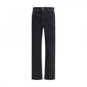 Diesel Schwarze Baumwolljeans mit Relaxed Fit