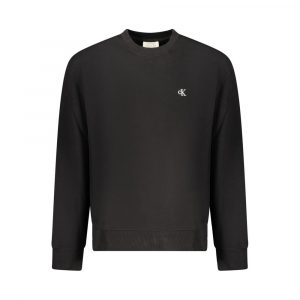 Calvin Klein Baumwoll-Sweatshirt in Schwarz