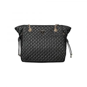 Guess Jeans Schwarz Polyethylen Frauen Handtasche