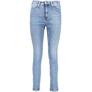 Calvin Klein Blaue Baumwoll-Skinny-Jeans fĂŒr Frauen mit hohem Tragekomfort