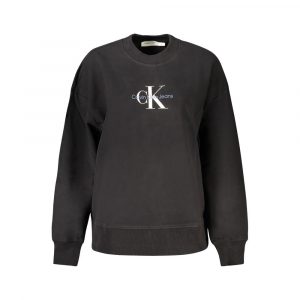 Calvin Klein Schwarzer Baumwollpullover für Frauen