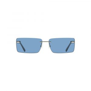 Calvin Klein Blaue Metall-Sonnenbrille fĂŒr Frauen