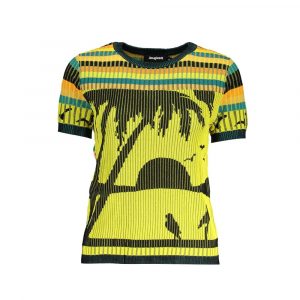 Desigual Gelber Viskose Pullover fĂŒr Frauen